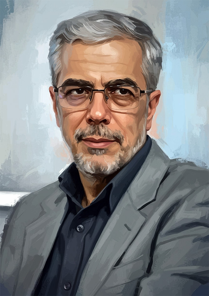 تصویرسازی چهره شهید محمد باقری